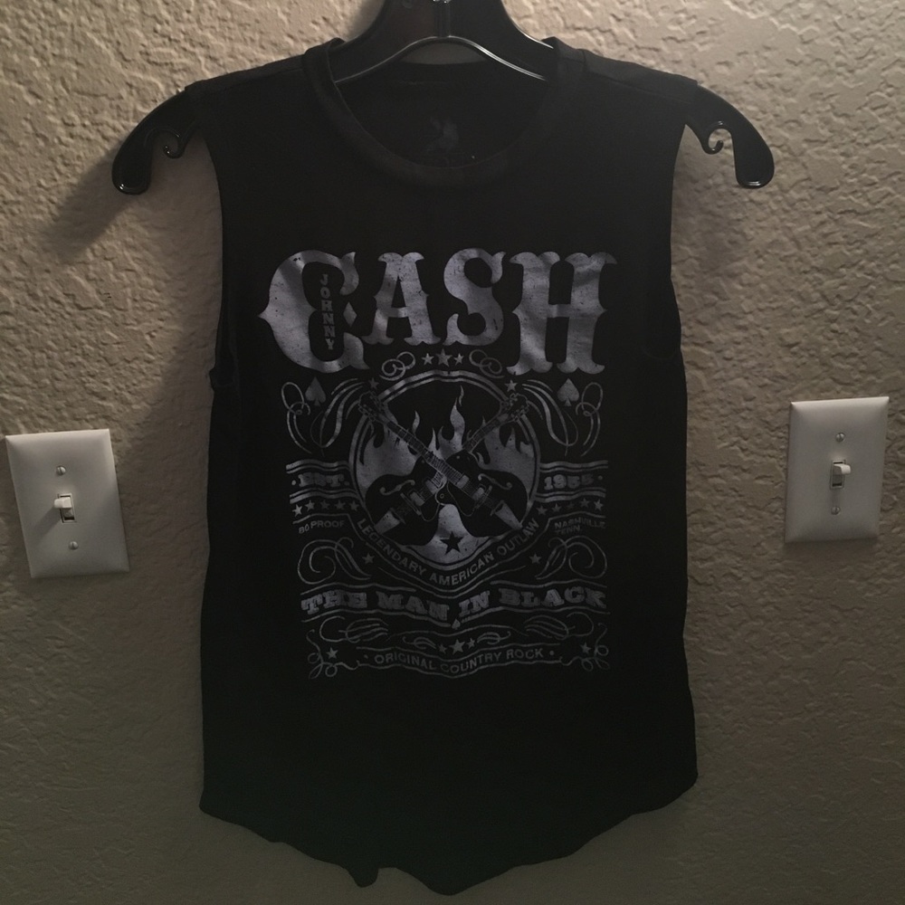 Black graphic fashion tank top