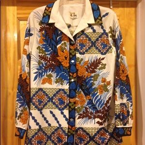 MAKE OFFER Vintage 1970s Mr Fine disco shirt