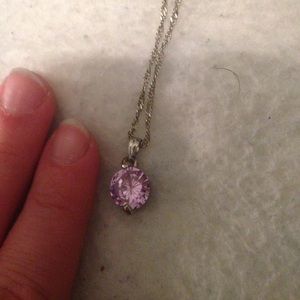 Purple gem necklace