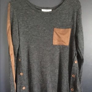 Long Sleeve Side Button Sweater