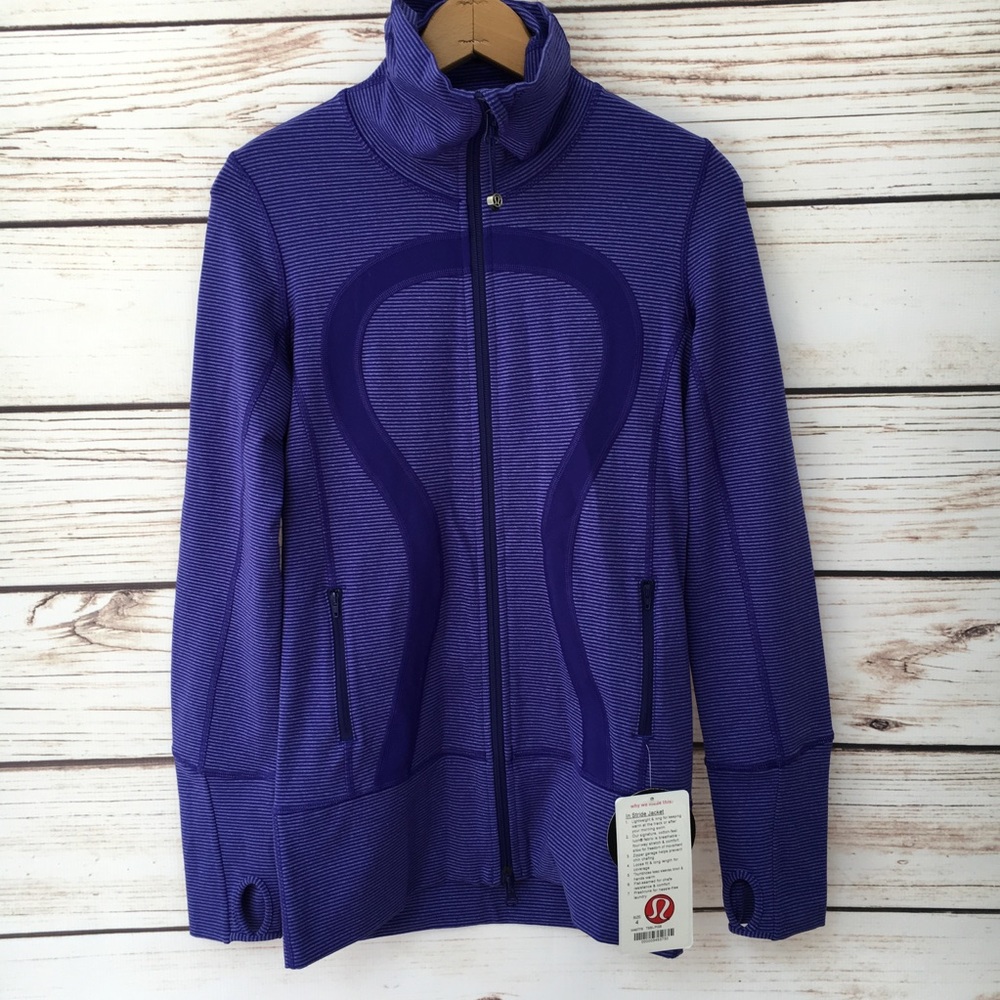 NWT lululemon luon purple jacket Sz: 4