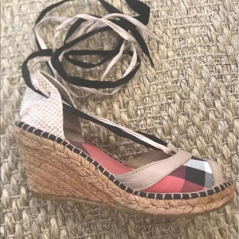Burberry Wedge Espadrilles