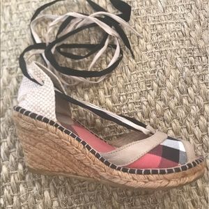 Burberry Wedge Espadrilles