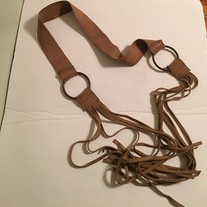 Leather belt