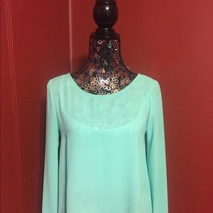 GUC Teal Sheer Top