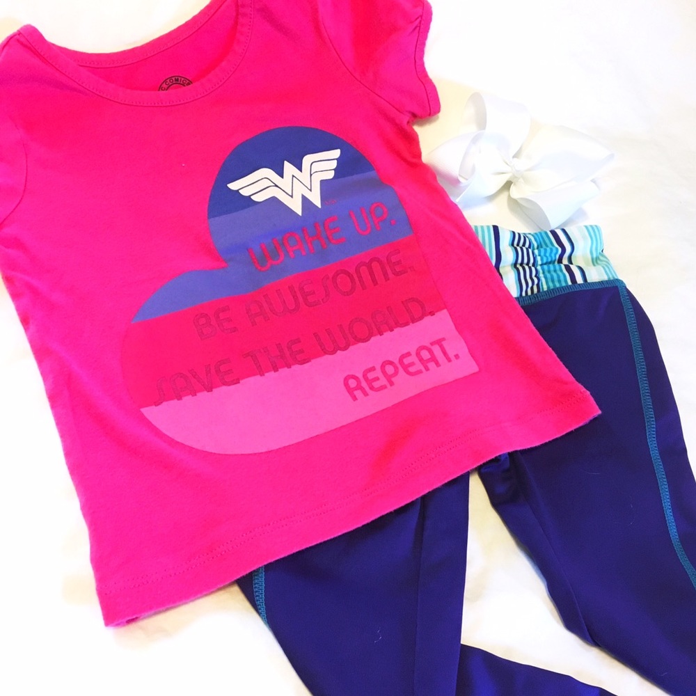 Gymgo Pants and Wonder Woman Tshirt