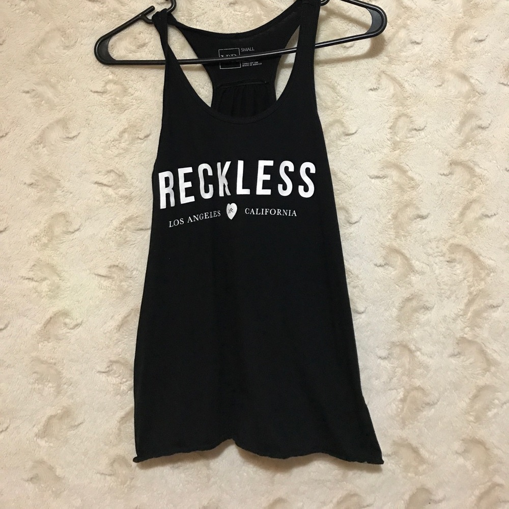 Black tank top