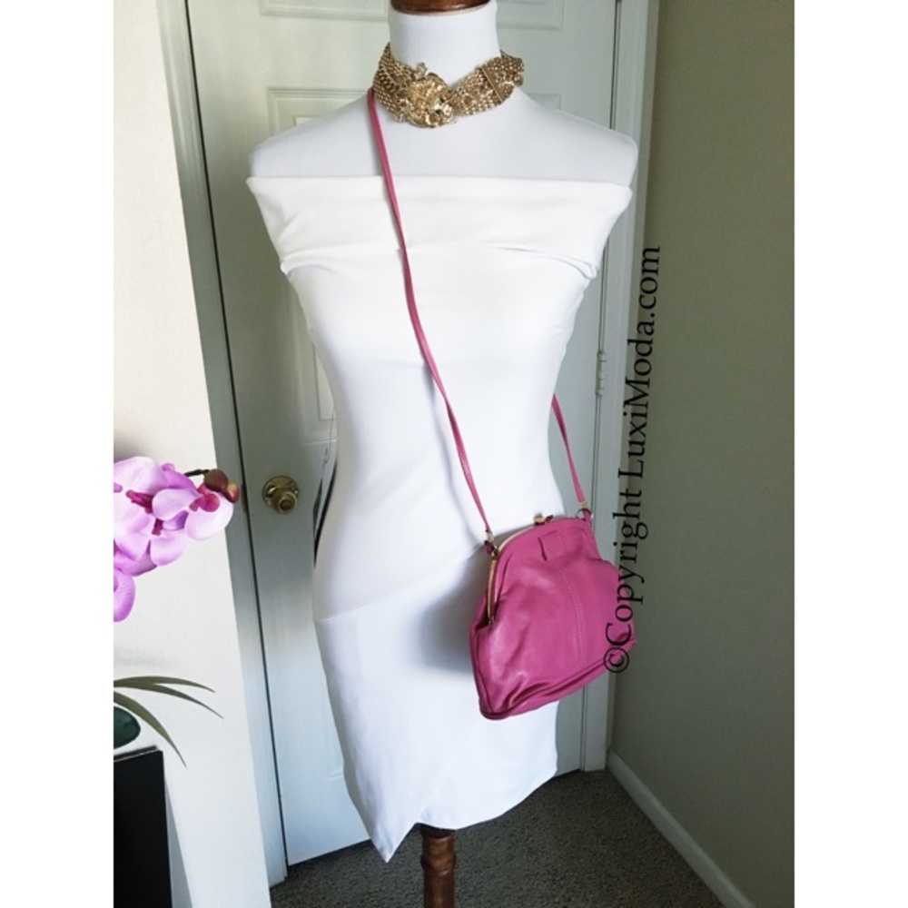 *New* Sexy White Bebe offshoulders dress