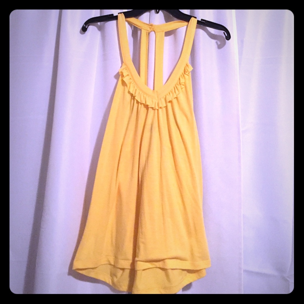 Yellow halter top