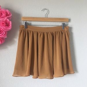 Short Camel Colored Skirt