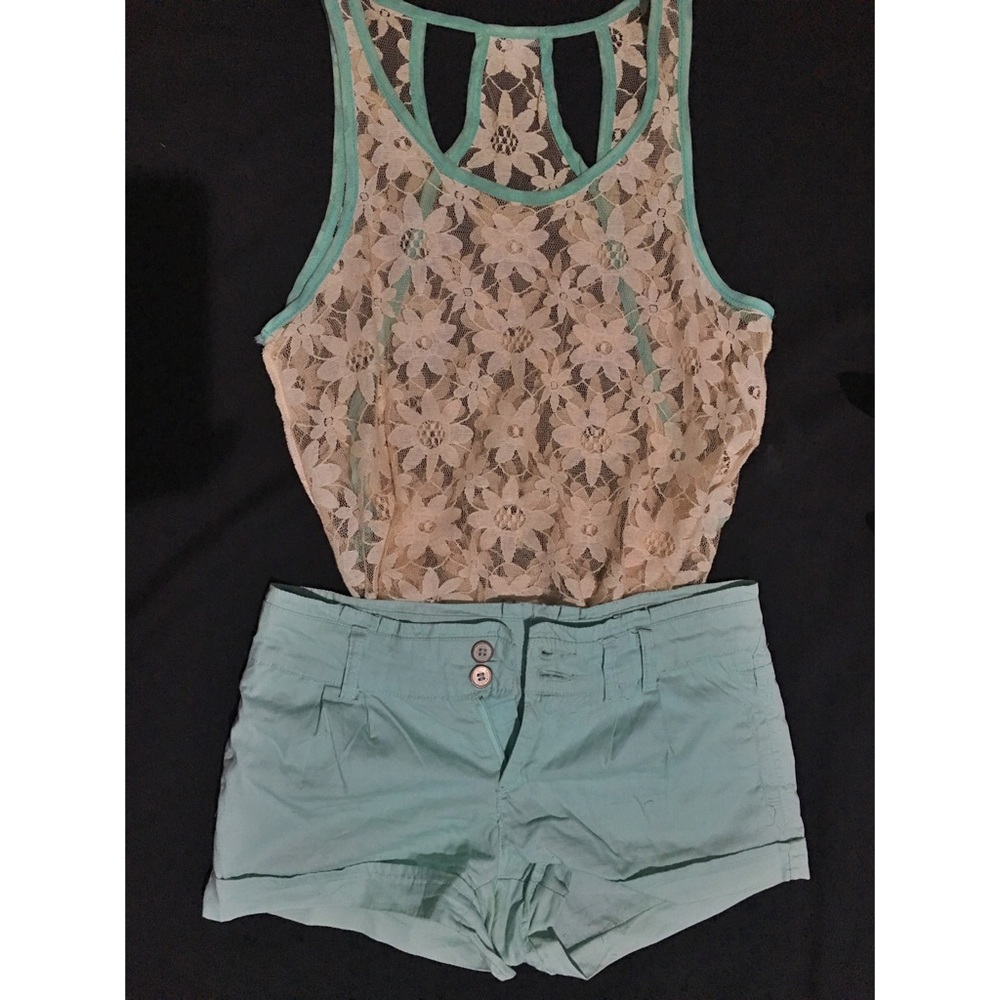 Mint shorts