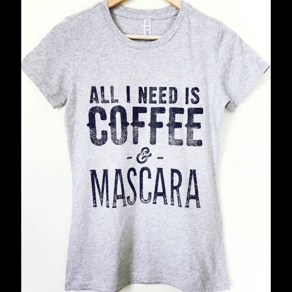 BTF ☕️ Coffe & Mascara - Custom Graphic T-Shirt.