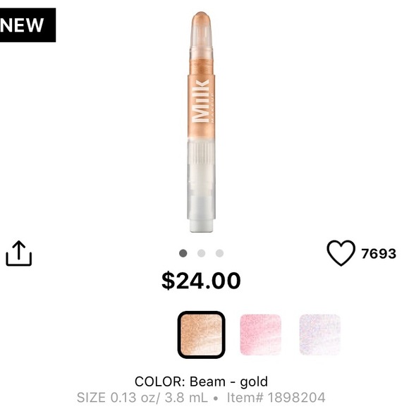 Sephora Other - MILK Makeup Liquid Strobe - "Beam"