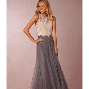 BHLDN Size 4 Jenny Yoo lace top and tulle skirt.