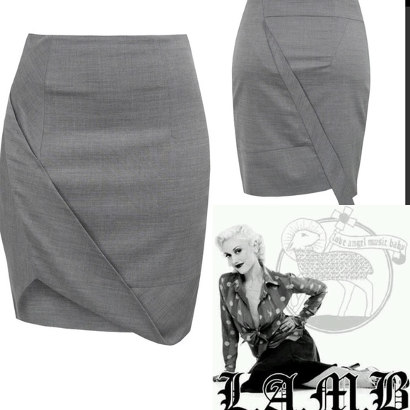 L.A.M.B Gray skirt - Picture 3 of 7