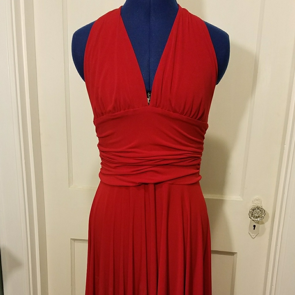 Red Halter Dress