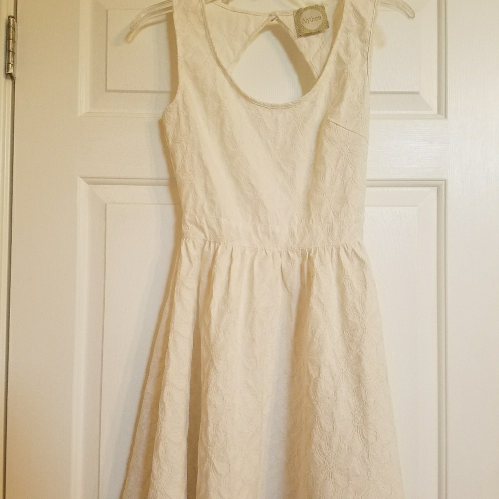 Alythea cream/white fit and flare dress
