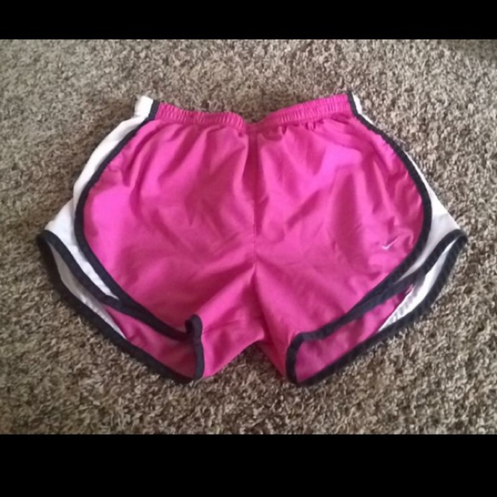 Nike Pink and Black Shorts