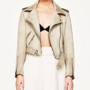 New! 🔥 Zara (basic) Suede Effect Jacket 🔥