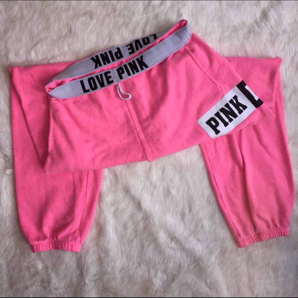 VS Victoria's Secret PINK jogger sweat pants cute