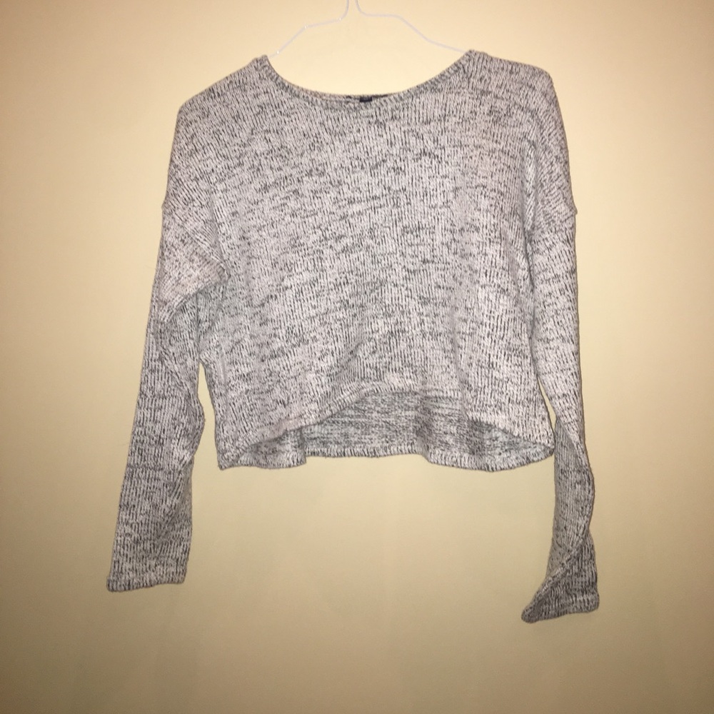 Black and White Peppered Sweater
