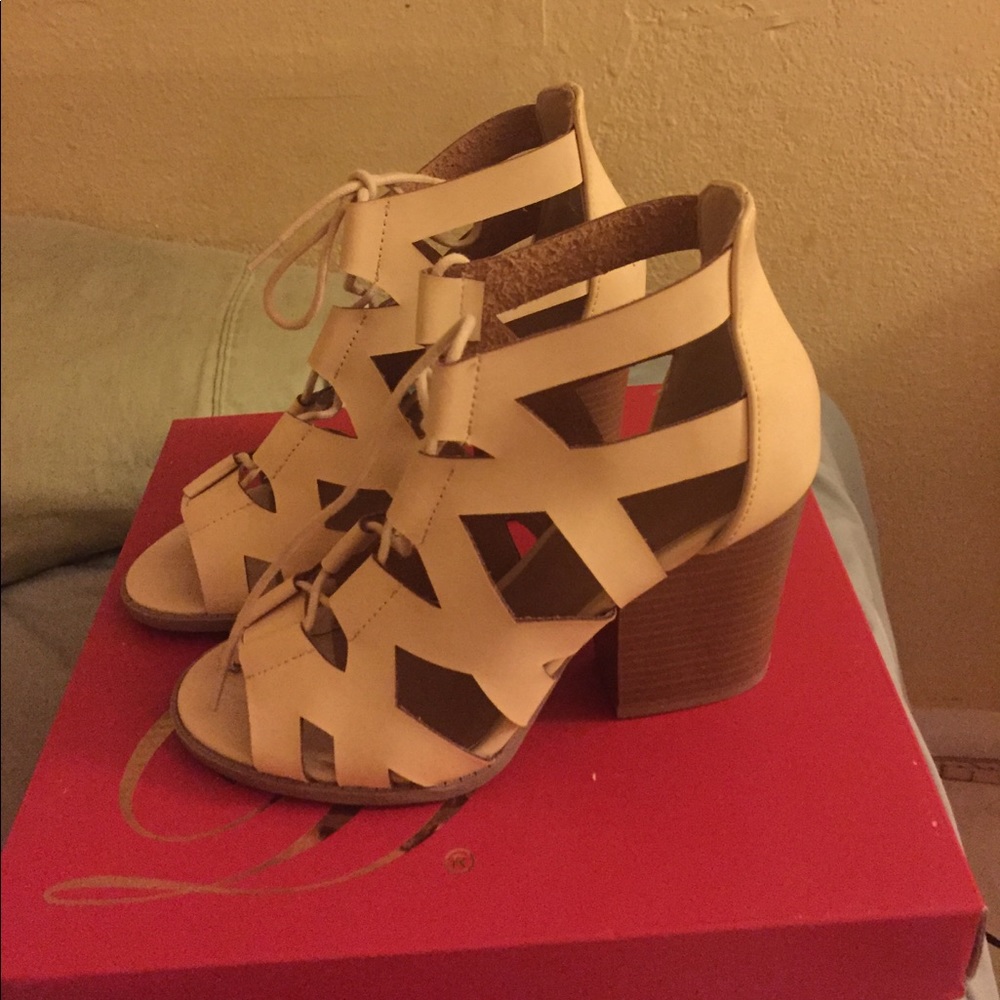 Nude sandals Charlotte Russe size 7