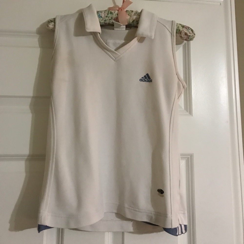 Adidas tennis/golf sleeveless top with collar