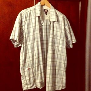 Plaid men's button up