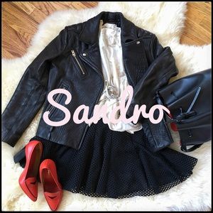 🎉HP🎉 Sandro "Jackpot" Black Circle Skirt - sz 3