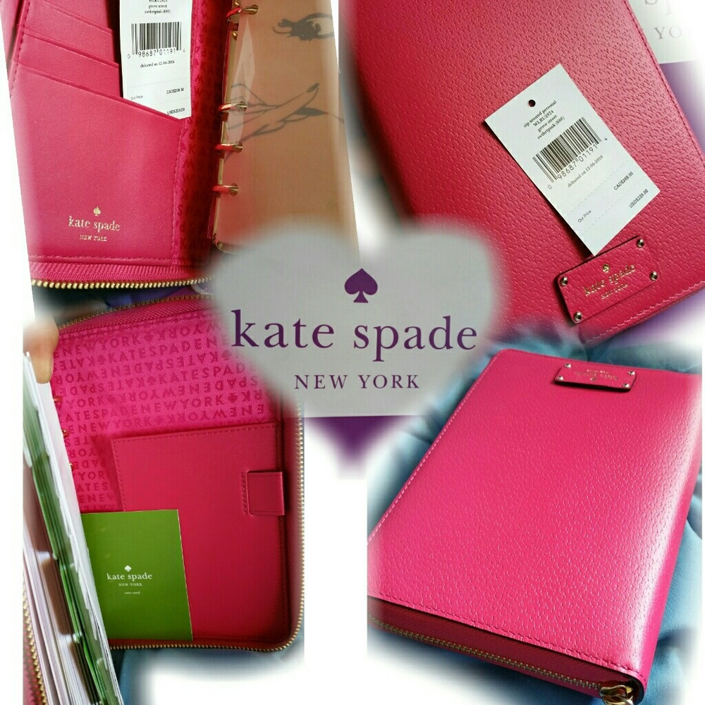 New with tags kate spade planner pink