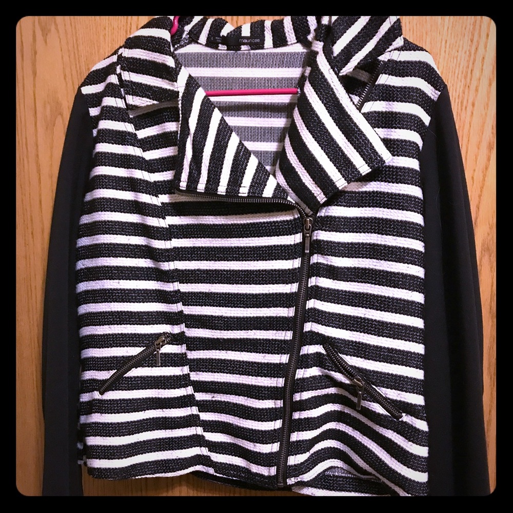 Striped dressy sweater