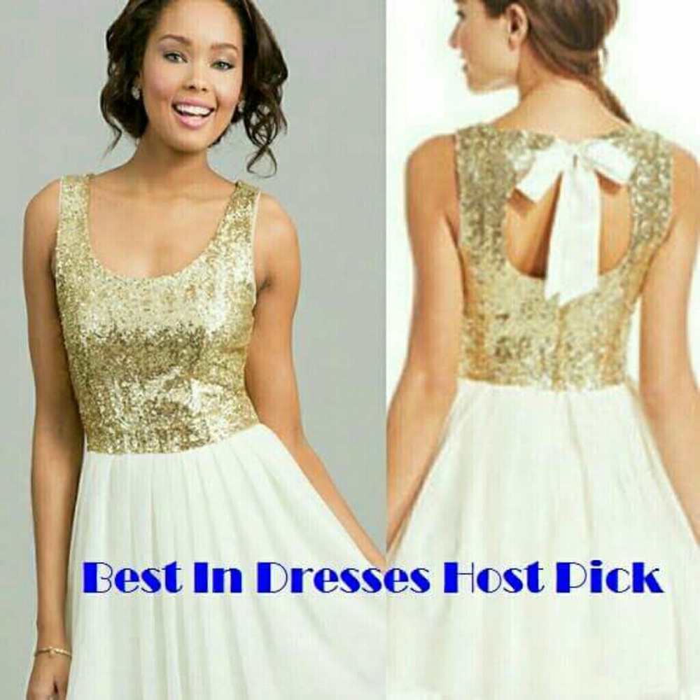 💎HP💎 B. Darin Dream Dress with Gold Sequins