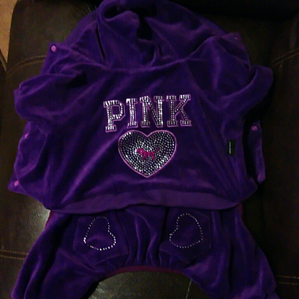 ❎Sold ❎Pink Victoria Secret Dog jogging suit.