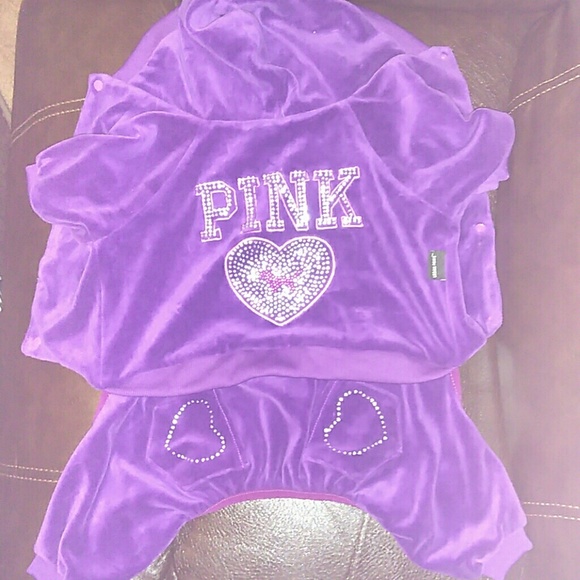 ❎Sold ❎Pink Victoria Secret Dog jogging suit. - Picture 2 of 2
