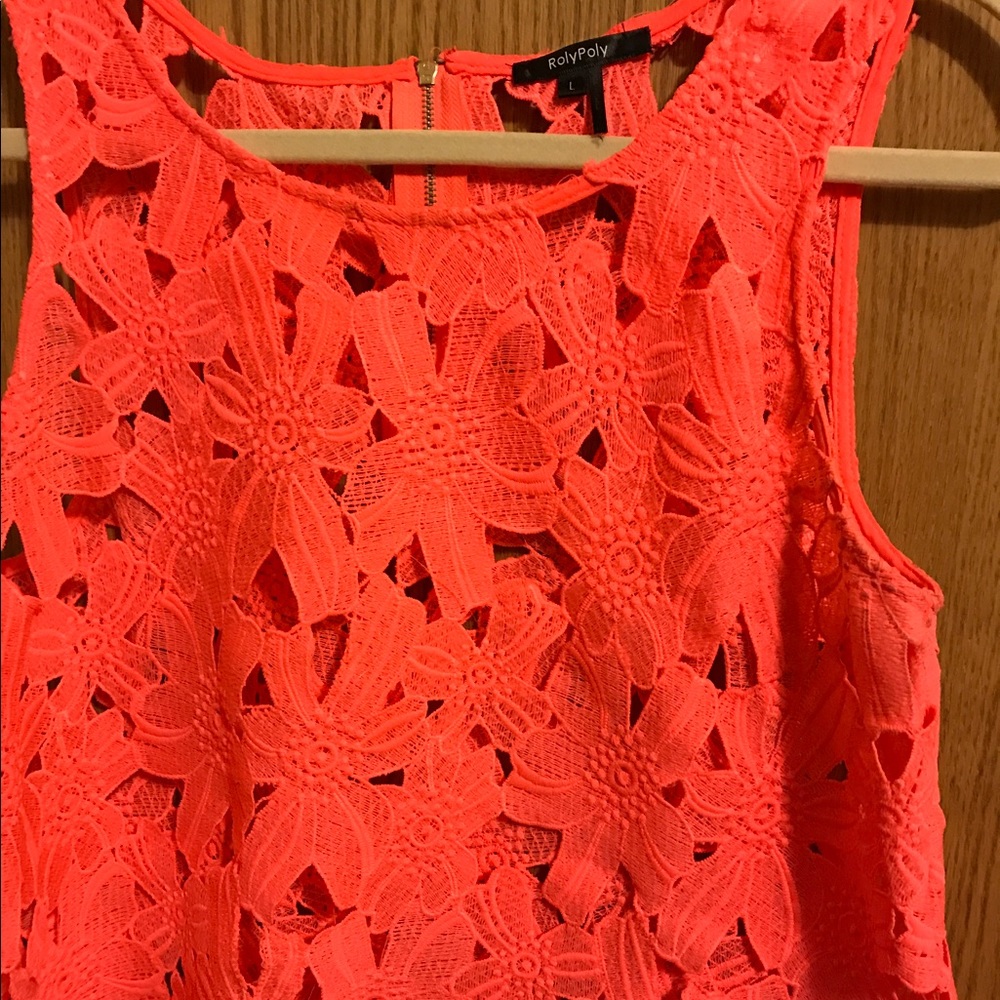 Bright pink top