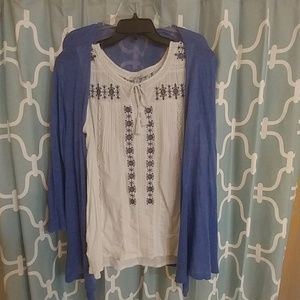 Cardigan & Tank Top