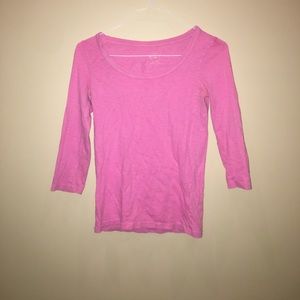 J Crew Pink Scoop Neck Top