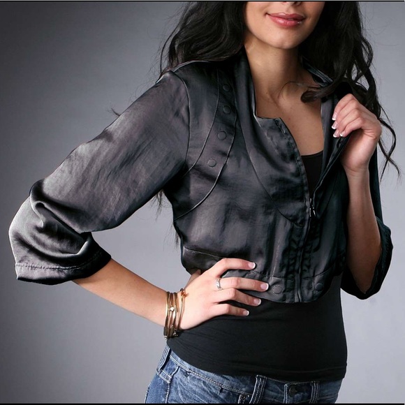 Diesel Jackets & Blazers - Diesel Sheer Lightweight Black Cropped Jacket