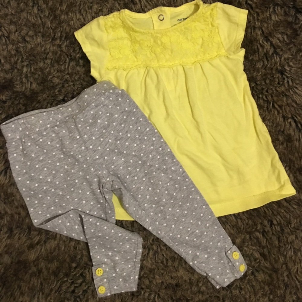 Yellow Carter's outfit