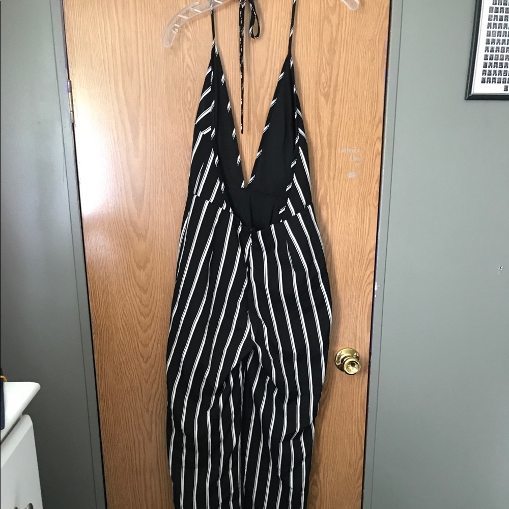 Black striped Jumpsuit