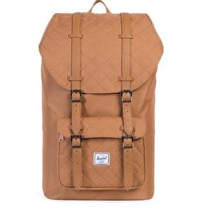 HERSCHEL LITTLE AMERICA BACKPACK QUILTED CARAMEL
