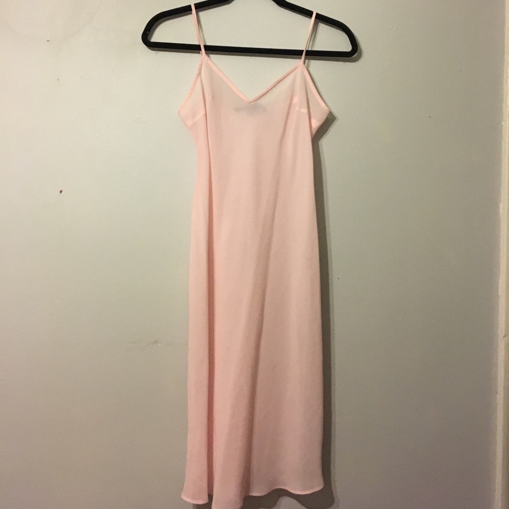 French Connection baby pink lingerie slip