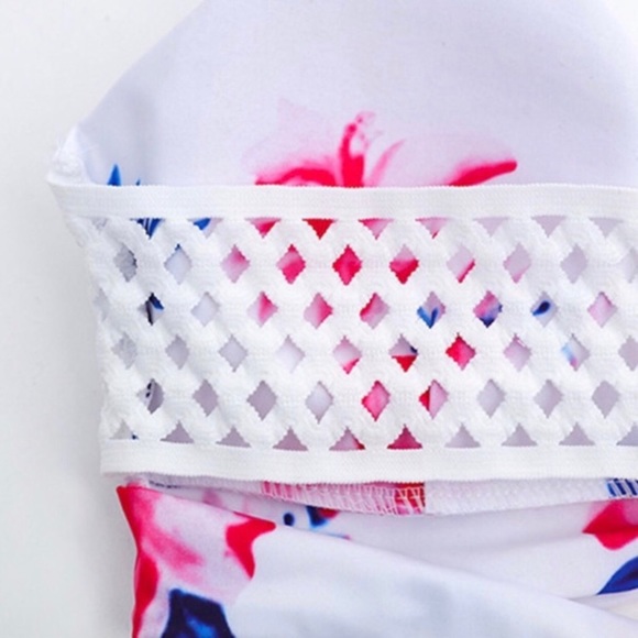 ⚡️HP⚡️🅢🅐🅛🅔 Turks & Caicos▪️Floral White Bikini - Picture 4 of 5