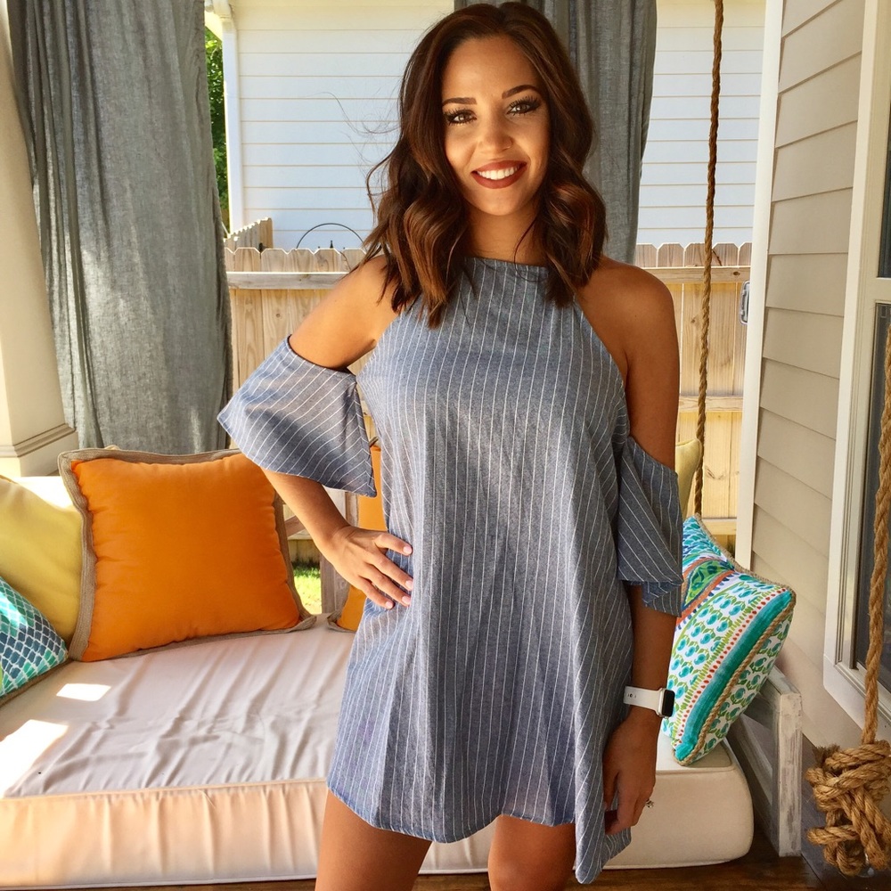 Denim Stripe Dress