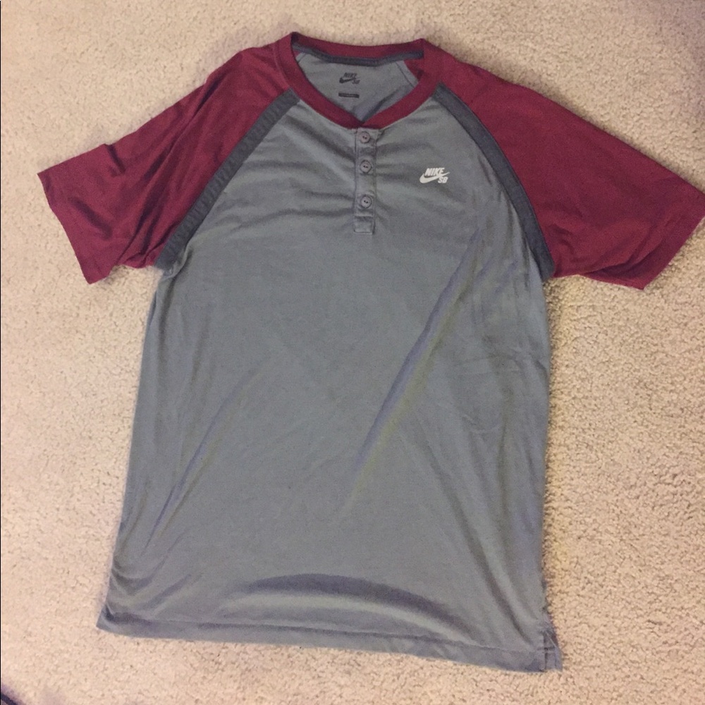 Nike SB Henley baseball shirt.