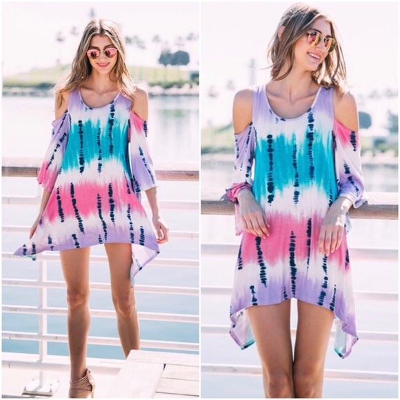 SALE▪️ⓝⓔⓦColorful Tie Die Dress - Picture 2 of 4
