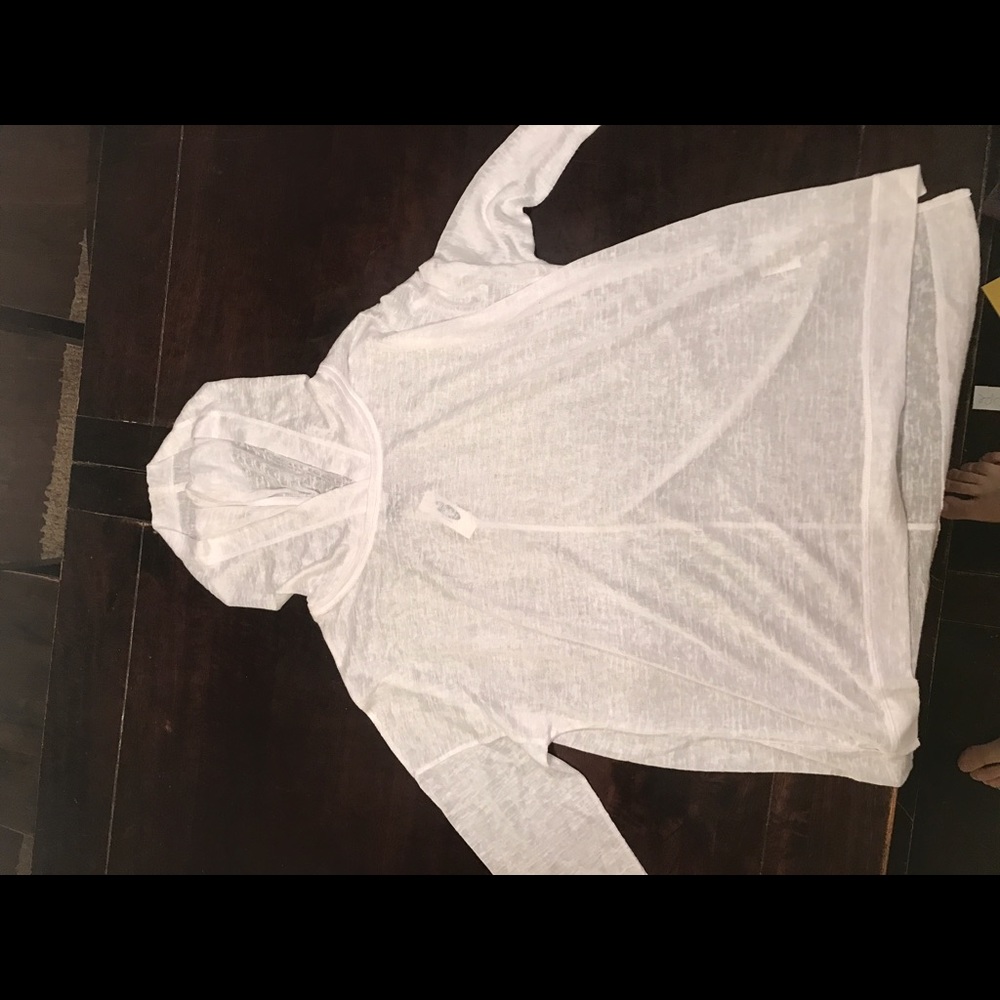 White lounge sweatshirt