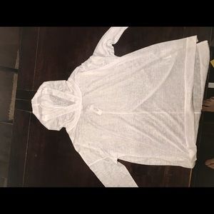 White lounge sweatshirt