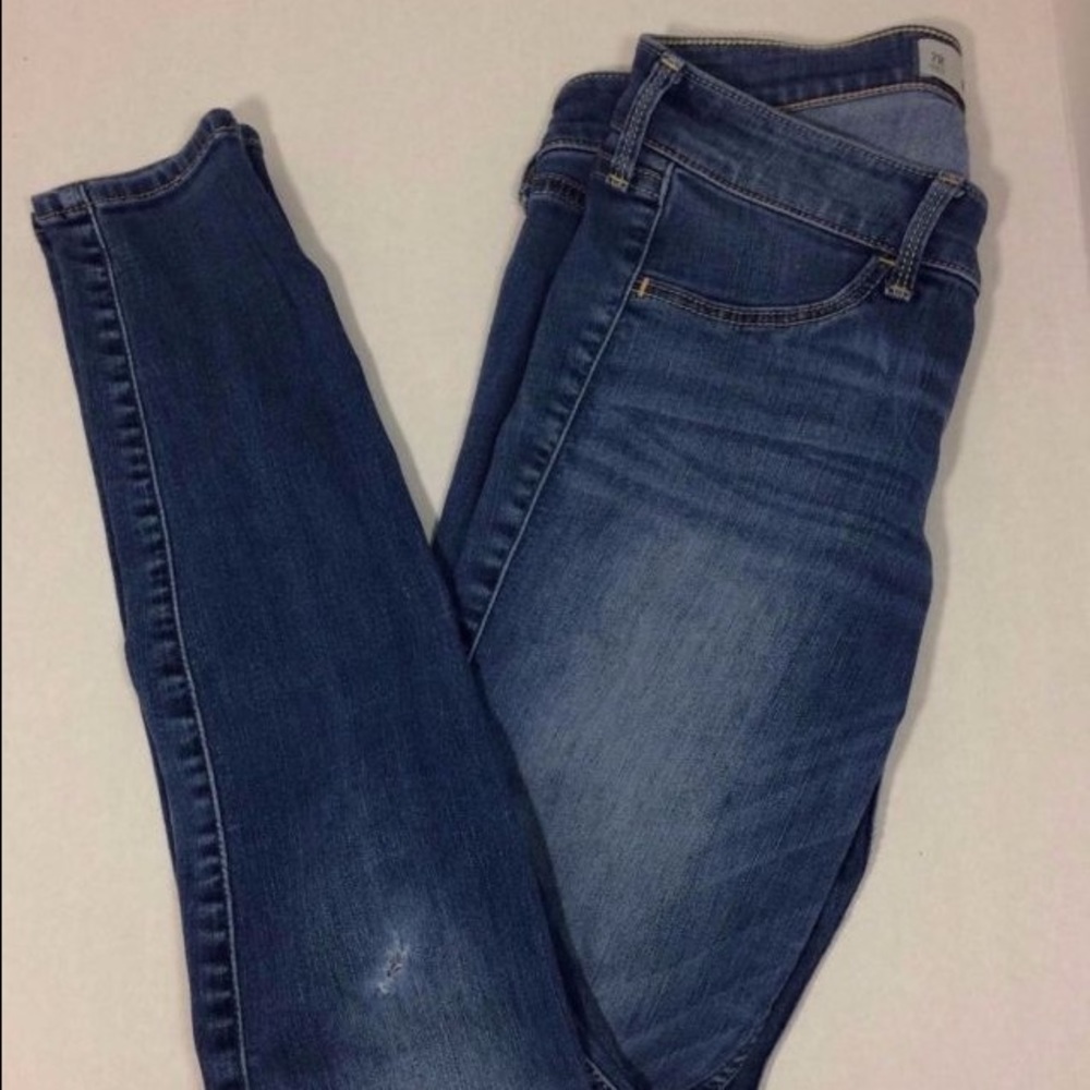 Hollister Skinny Straight Leg Stretch Blue Jeans