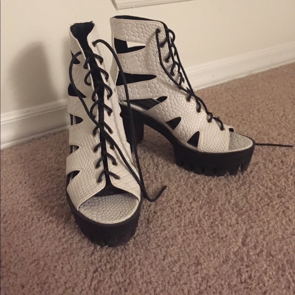 Jennifer Chou Lace-Up Sandals